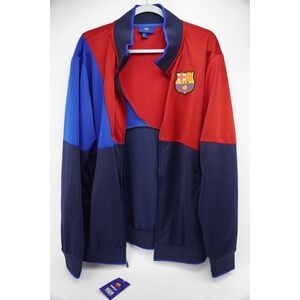New w/ Tags FC Barcelona Soccer Full Zip Track Jacket Barca Edition L Large Navy